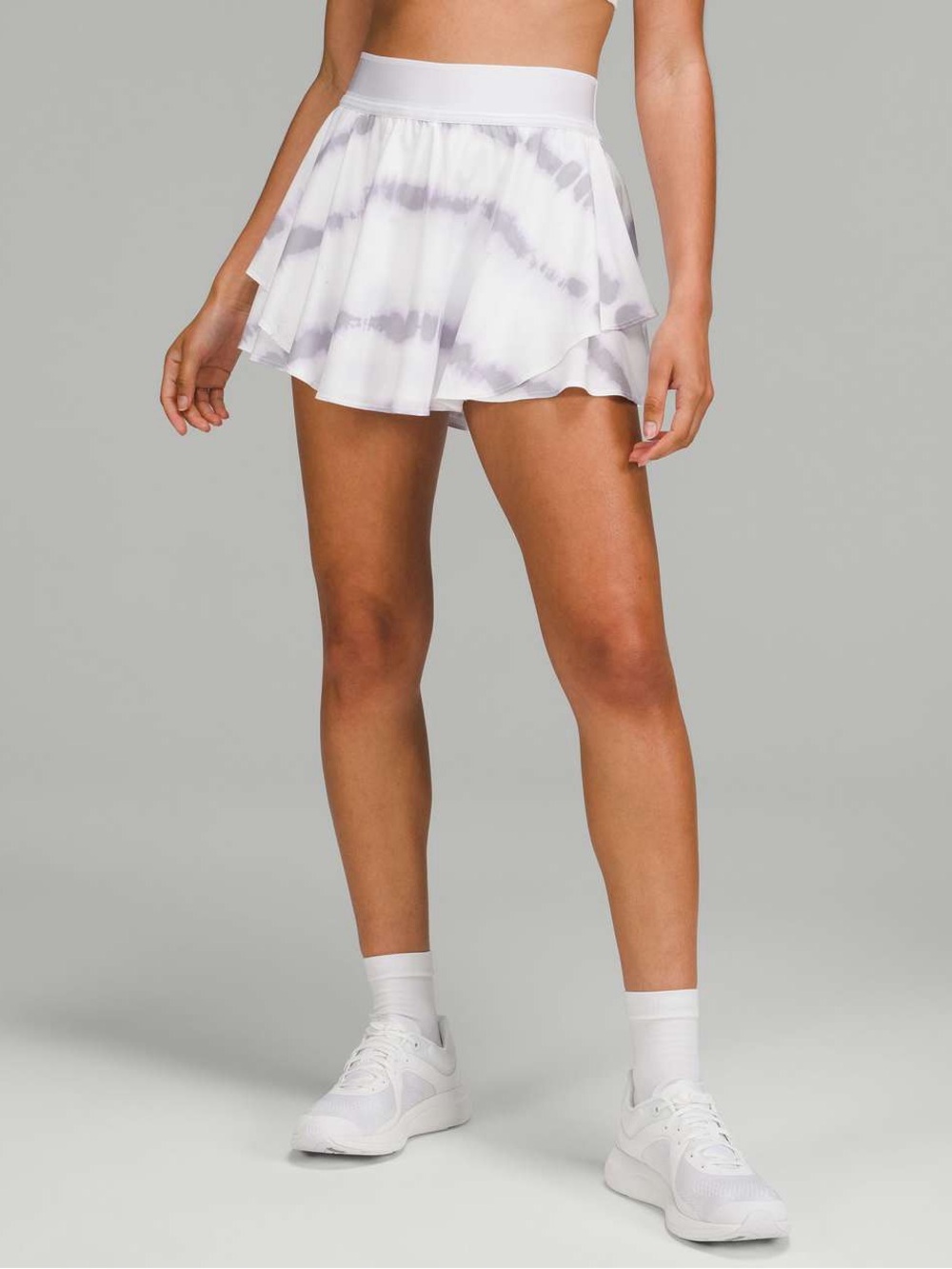 Lululemon Court Rival High-Rise Skirt Tie Dye Purple White Size 6